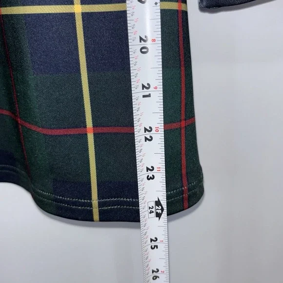 Gretchen Scott Ruffle Neck Middleton Red Plaid 3/4 Sleeve Blouse Top Size Medium - Picture 5 of 6